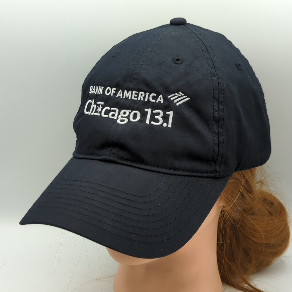 Bank Of America Chicago 13.1 Nike Heritage86 Running Hat Cap Black Strapback